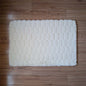 Floor Mat White Emboss 50cm x 76cm