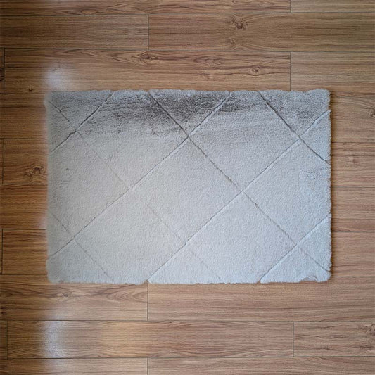 Floor Mat Light Gray Emboss 50cm x 76cm