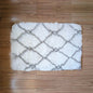 Floor Mat White Pattern 50cm x 76cm
