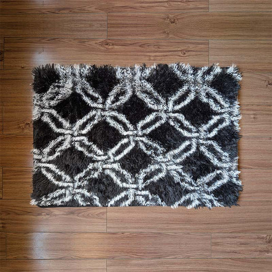 Floor Mat Black Pattern 50cm x 76cm