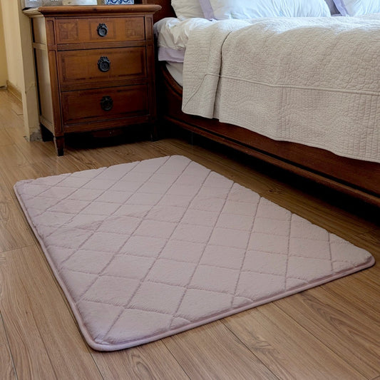 Floor Mat Pink Emboss 68cm x 106cm