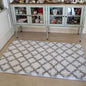 Floor Mat White Pattern 120cm x 152cm