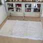 Floor Mat White Poly-Fur 120cm x 152cm