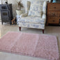 Floor Mat Pink Poly-Fur Shiny 120cm x 152cm