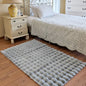 Floor Mat Light Gray Wavy 120cm x 152cm