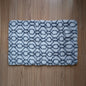 Floor Mat White Pattern 68cm x 106cm