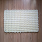 Floor Mat White Emboss 68cm x 106cm
