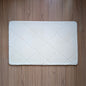 Floor Mat White Emboss 68cm x 106cm