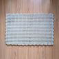 Floor Mat Light Gray Wavy 68cm x 106cm