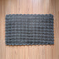 Floor Mat Gray Wavy 68cm x 106cm