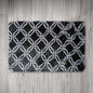 Floor Mat Black Pattern 68 x 106cm