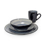 16 Pcs Dinner Set Blue Swirl