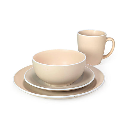 Ceramic Dinner Set Peach
