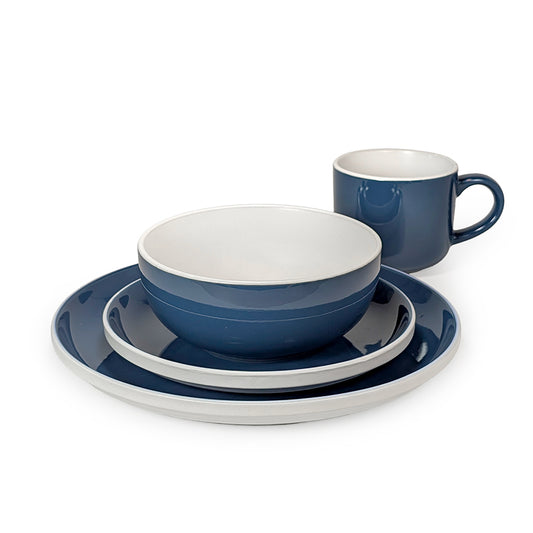 16 Pcs Dinner Set Blue & White