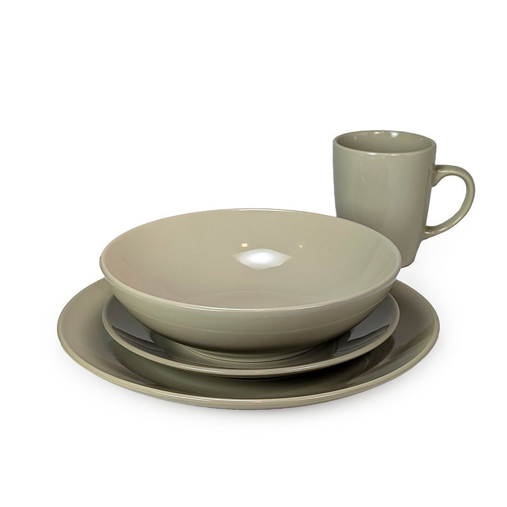 16 Pcs Dinner Set Sage Green