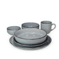 24 Pcs Dinner Set Light Gray