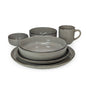 24 Pcs Dinner Set Light Gray