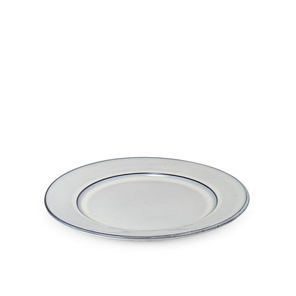 Off White Dinner Plate with Blue Trim 28cm