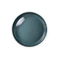 Dark Teal Deep Dessert Plate 22cm