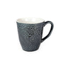 Ceramic Floral Black Glaze Mug
