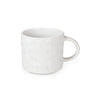 Ceramic White Mug Embossed