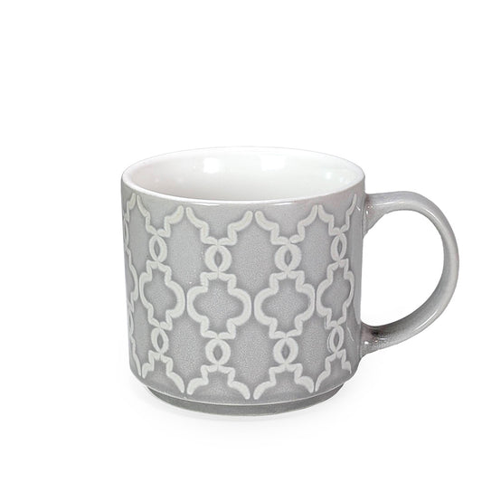 Ceramic Mug Gray Pattern