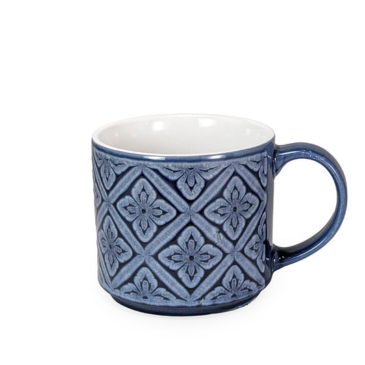 Ceramic Mug Blue Floral