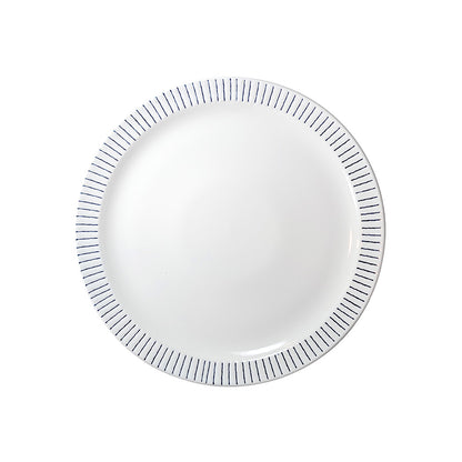 White Blue Stripes Dinner Plate 27cm