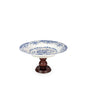 Cake Stand Deep Dish Vintage Blue 20cm