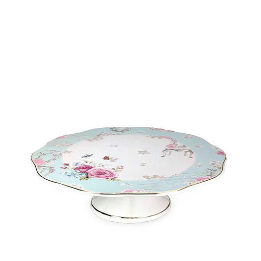 Ceramic Cake Stand Vintage Floral 30cm