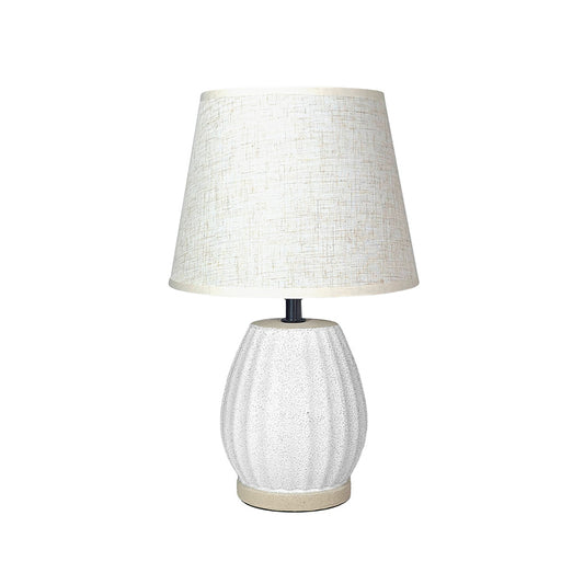 White Stone Desk Lamp 32cm
