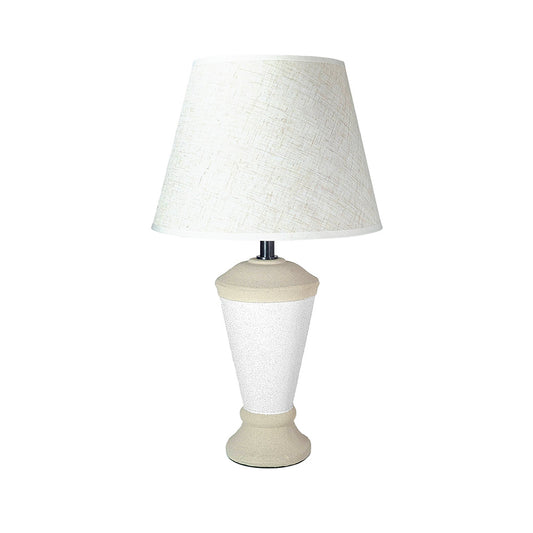 White Stone Desk Lamp 43cm