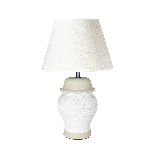 White Stone Desk Lamp 48cm