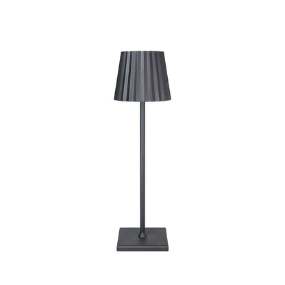 LED Desk Lamp Steel Black Rechargeable 37cm