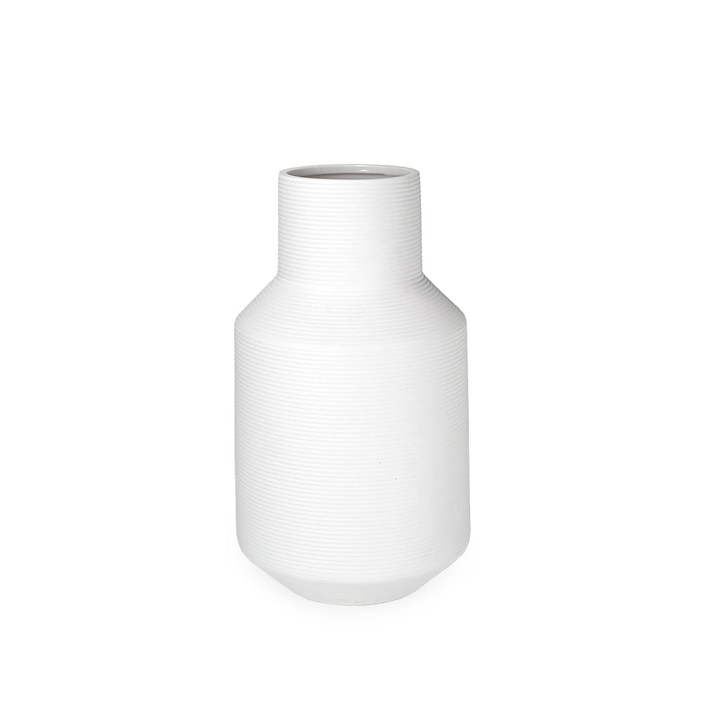White Ceramic Vase 24cm
