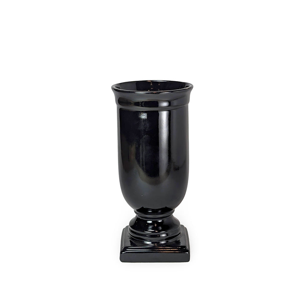 Black Ceramic Vase 23cm