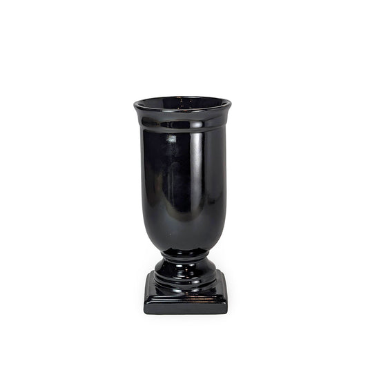 Black Ceramic Vase 23cm
