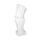 White Ceramic Vase Horse 40cm
