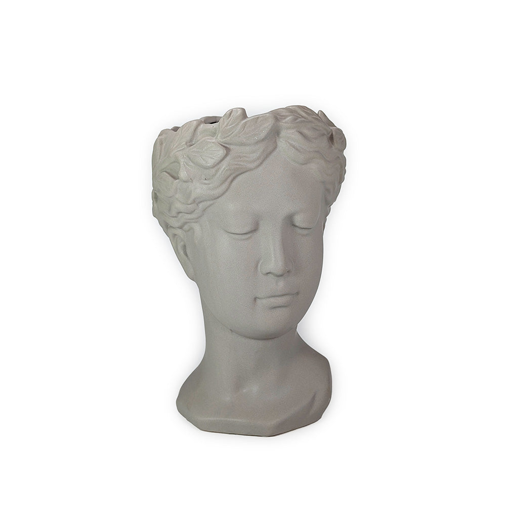 Gray Ceramic Vase Lady 24cm