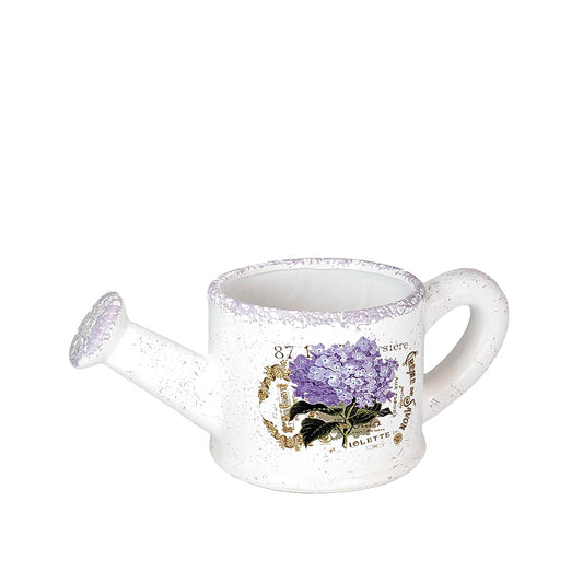 Ceramic Planter Watering Can Lavender