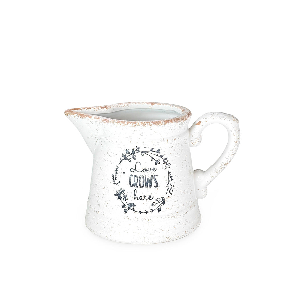 Ceramic Planter Pitcher Grows