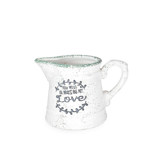 Ceramic Planter Pitcher Love