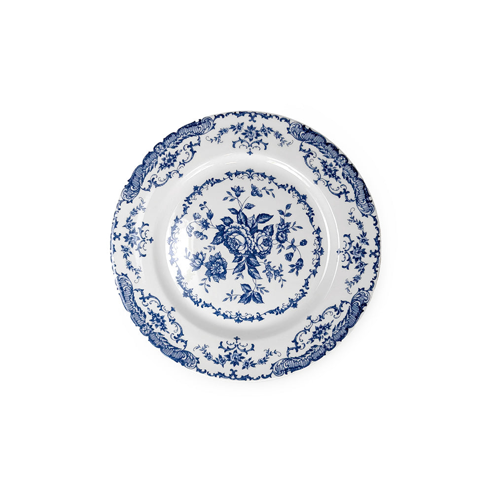 Vintage Dessert Plate Blue 20cm