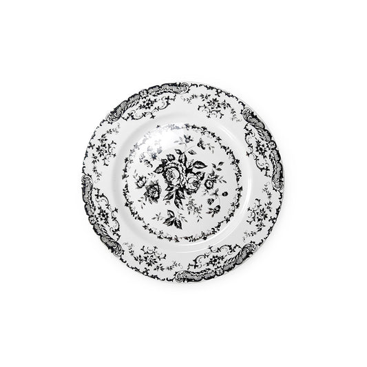 Vintage Dessert Plate Black 20cm