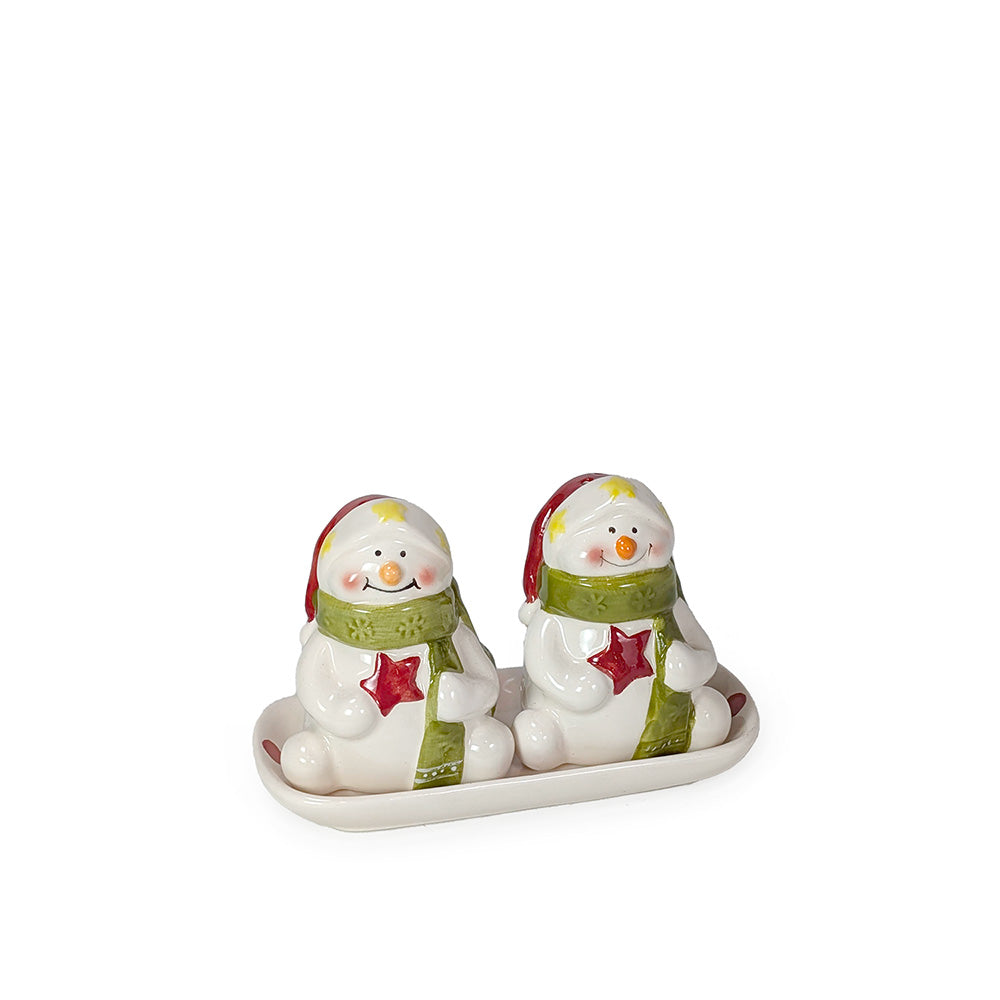 Ceramic Snowmen Salt & Pepper Shaker