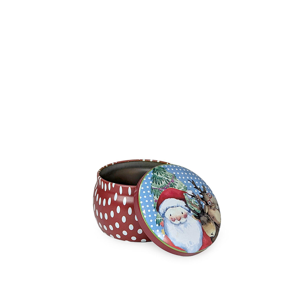 Christmas Storage Tin Round