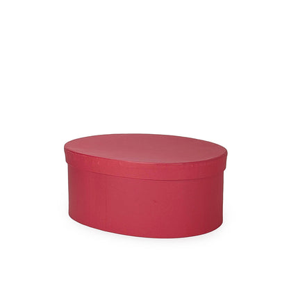 Carboard Storage Container Red Oval Large