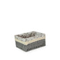 Rattan Basket w/ Fabric Lining Rectangle Small