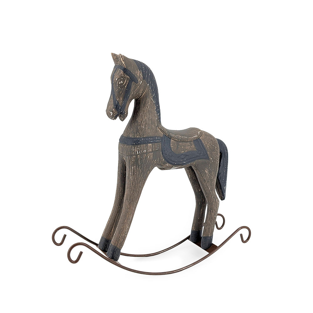 Wooden Rocking Horse Brown