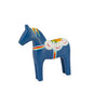Wooden Blue Horse Christmas Large